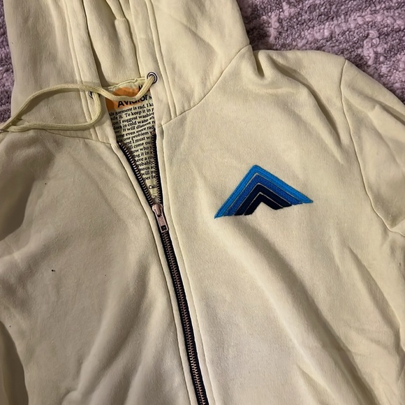 Neon yellow Aviator Nation zip up in perfect condition! - Picture 2 of 5